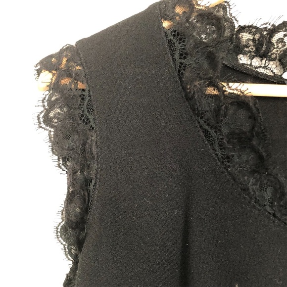 Amuleti vintage lace trim wool Blouse - Picture 8 of 16